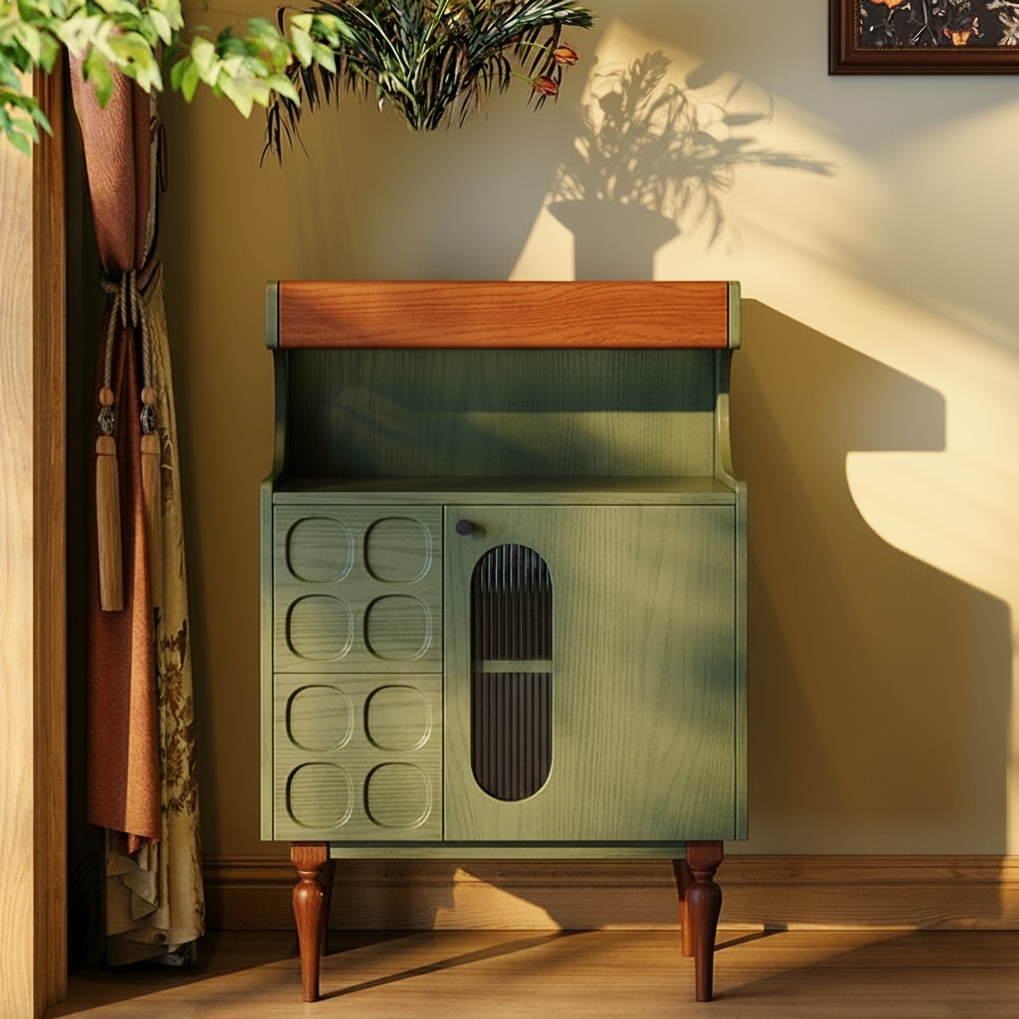 Mid-Century Green Ash Buffet