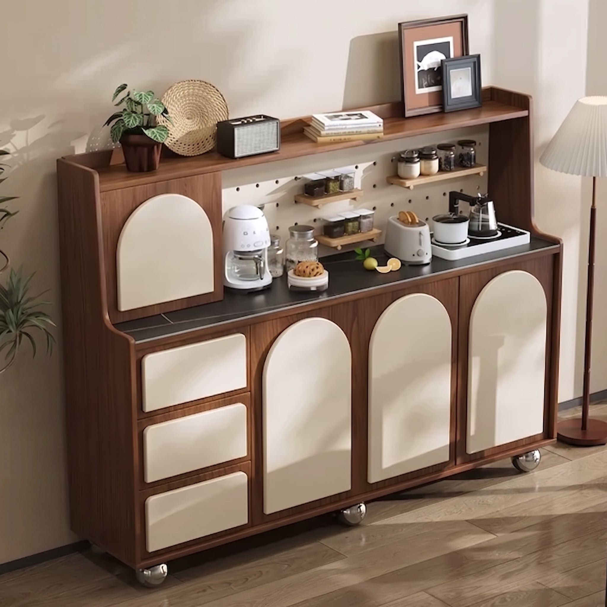 Vintage Solid Wood Sideboard