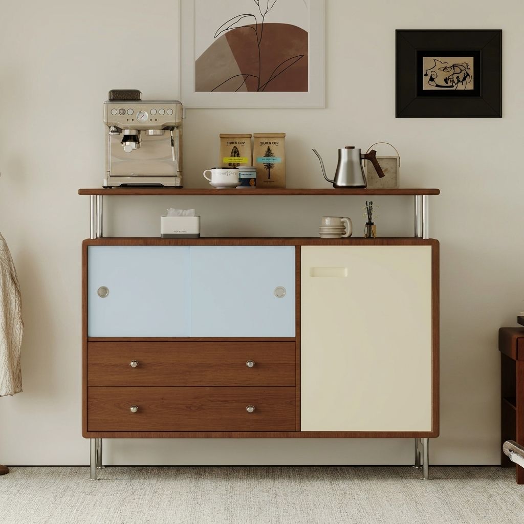 Forli Walnut Wood Credenza