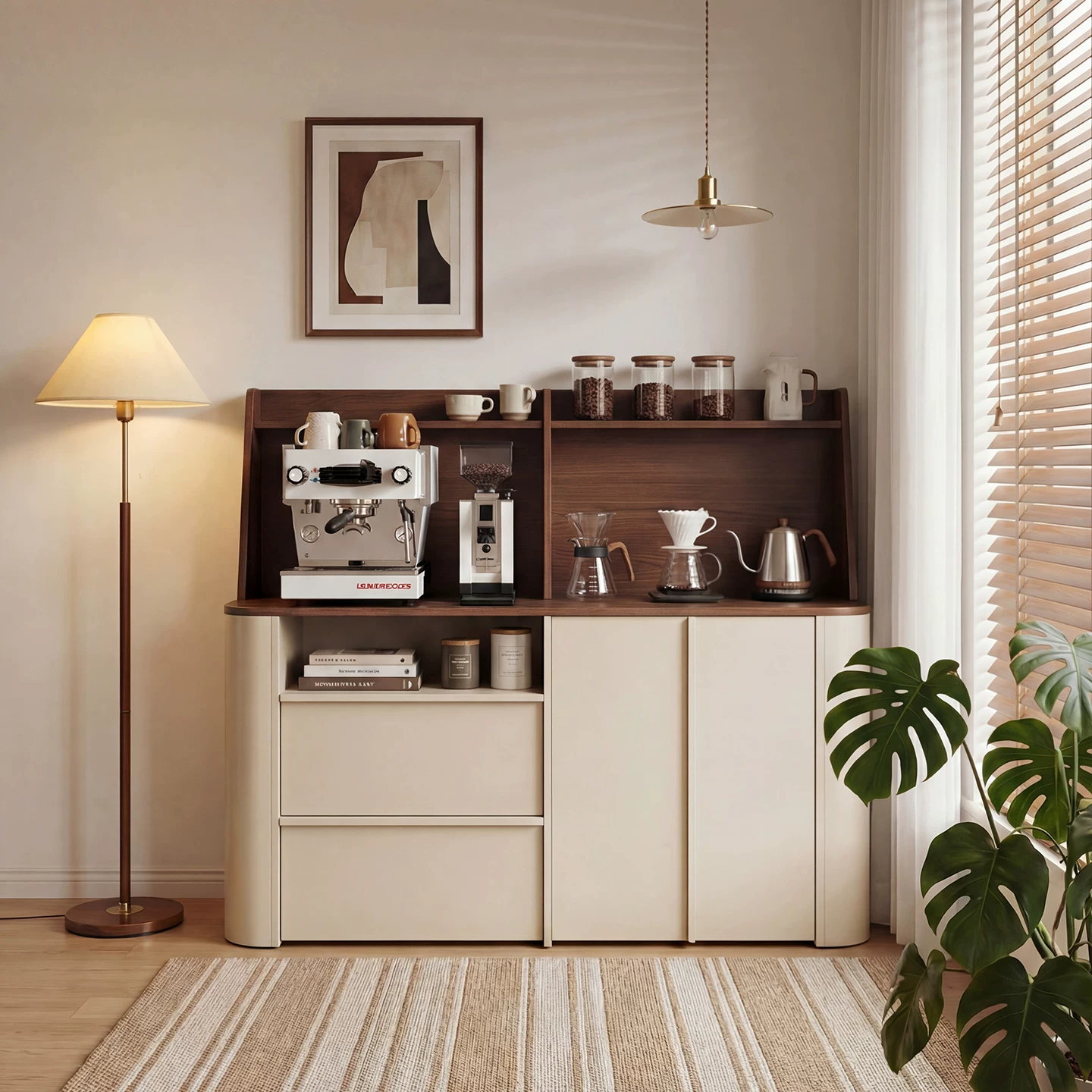 Mid-century Skeletal Line Cabinet
