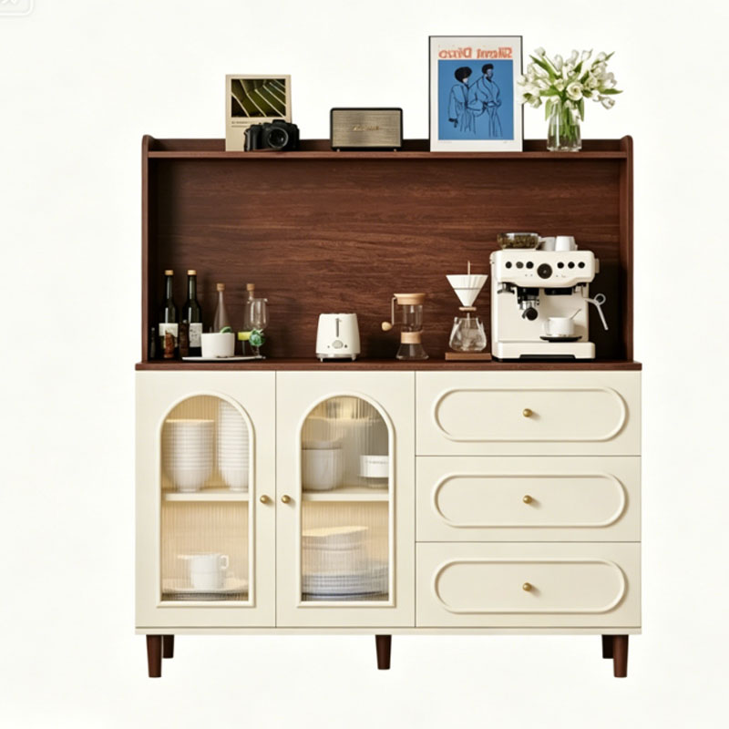 Retro Sideboard with Glass Doors