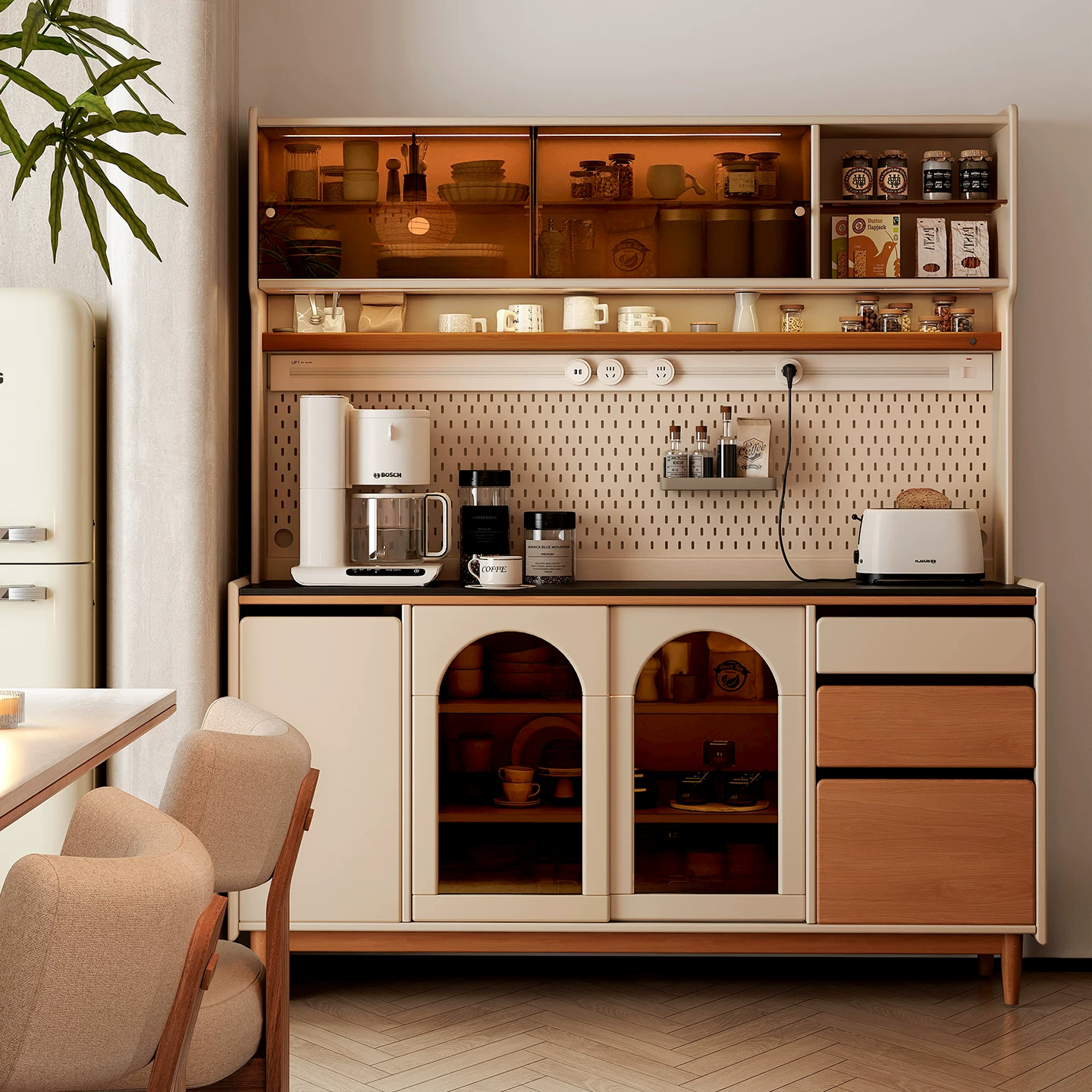 Solid Wood Storage Buffet