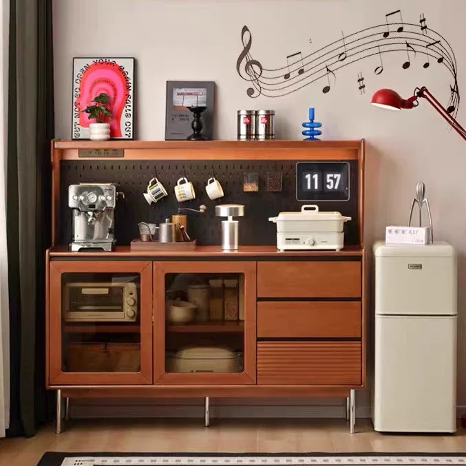 Retro Solid Wood Sideboard