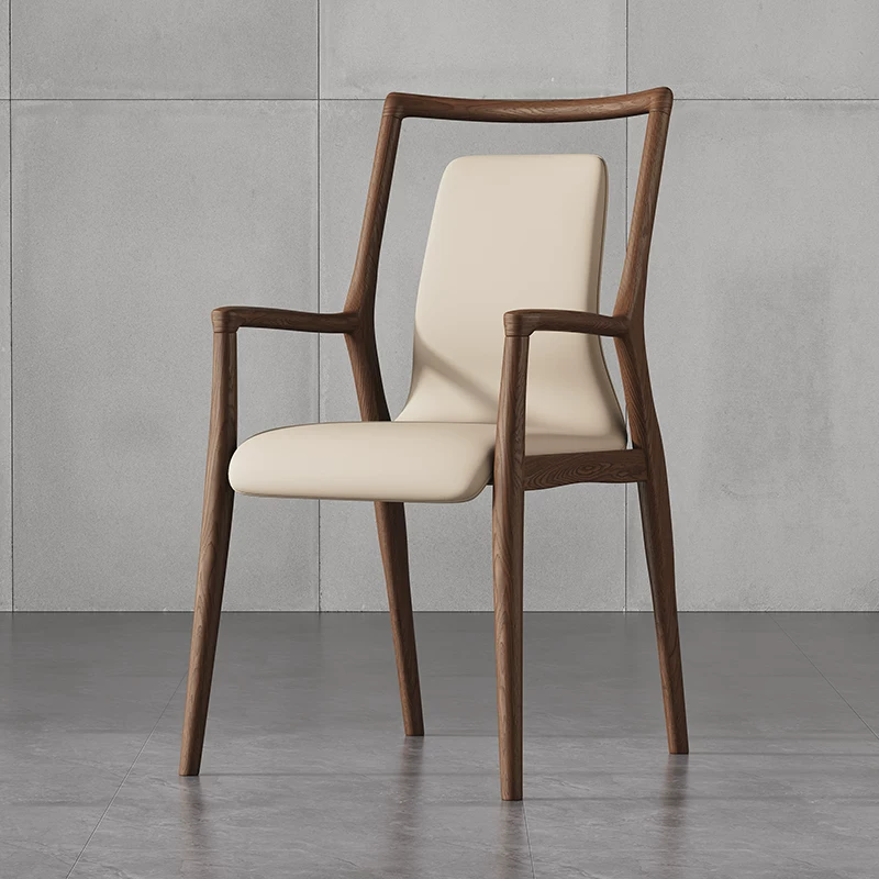 Architectural Upholstered Wooden Armchair | Ormau