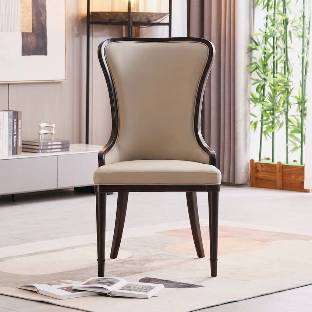 Sculpted Leather Dining Armchair | Ormau
