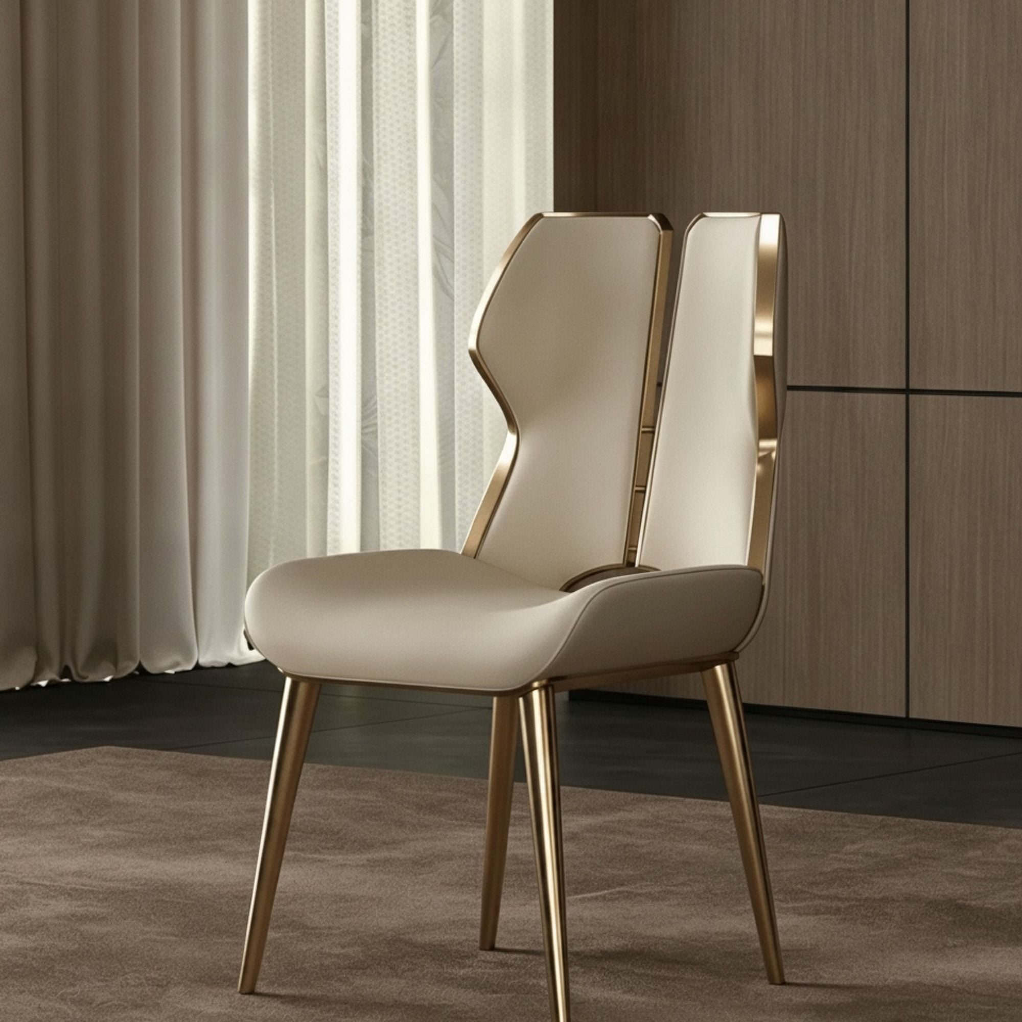 Openwork Leather Dining Chair | Ormau