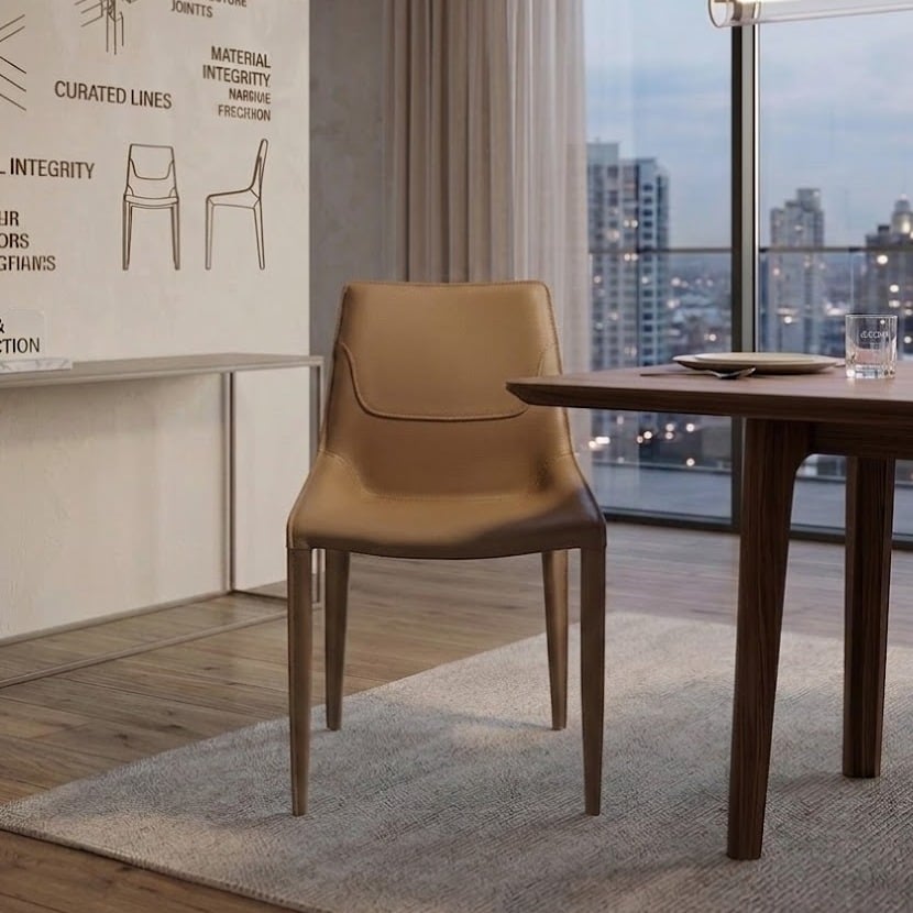 Saddle Leather Dining Chair | Ormau