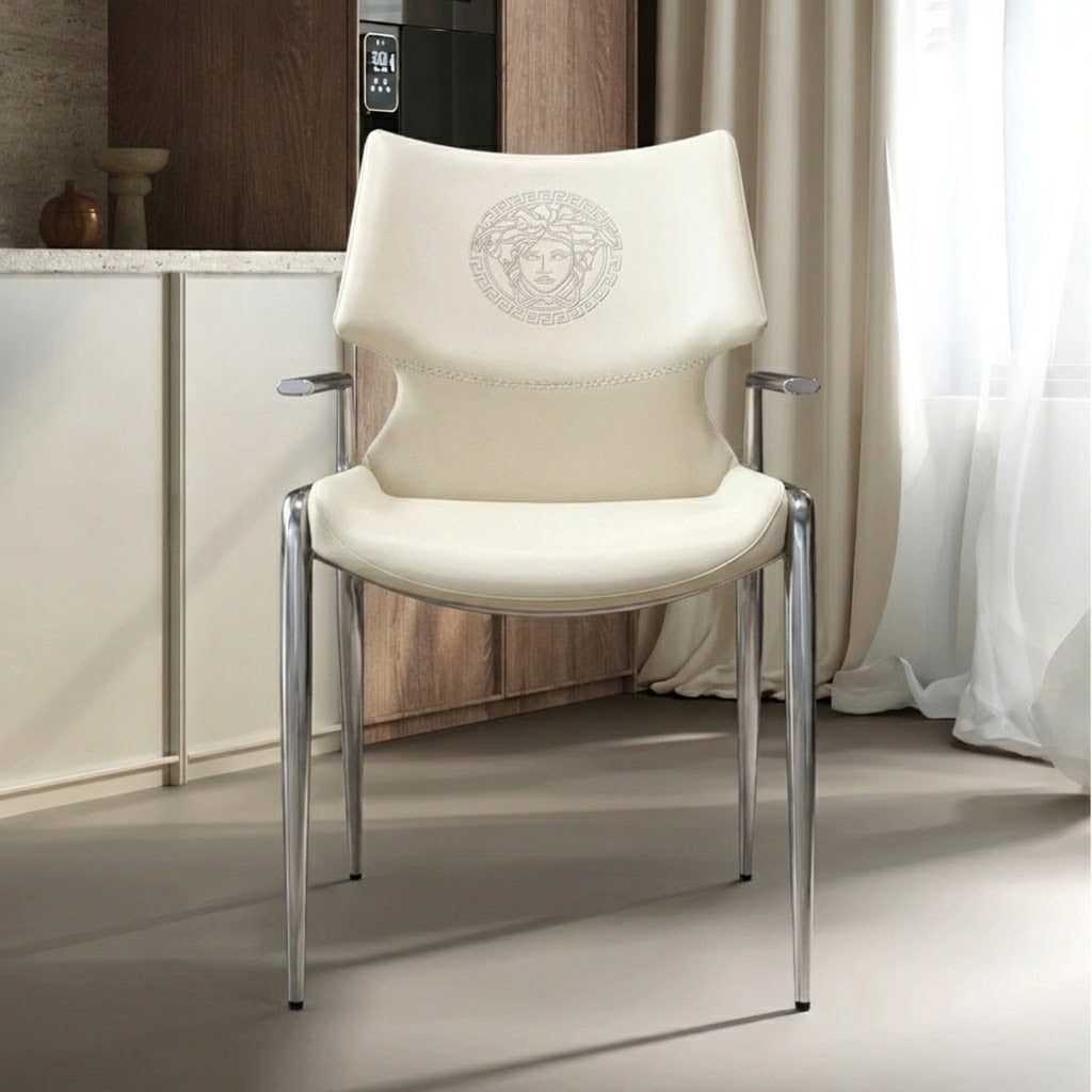 Saddle Leather Arm Dining Chair | Ormau