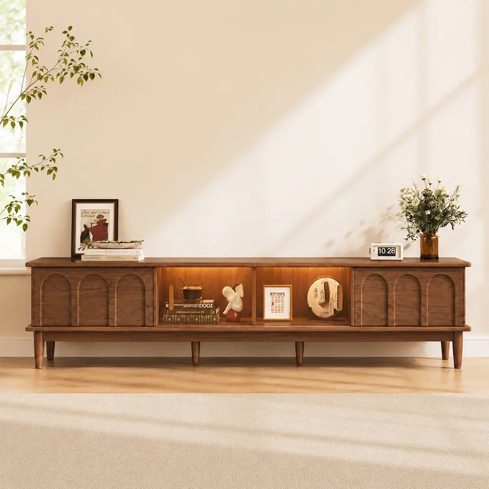 Walnut Retro TV Stand