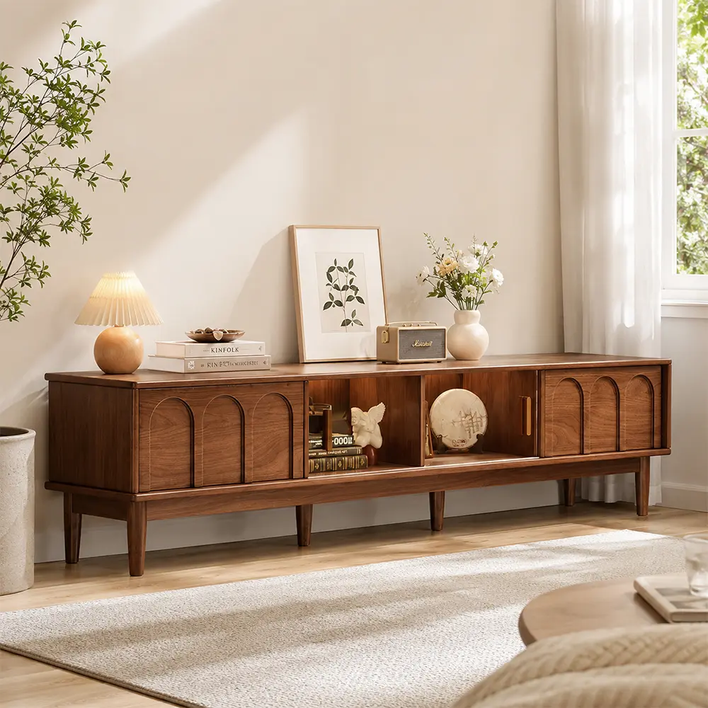 Walnut Retro TV Stand