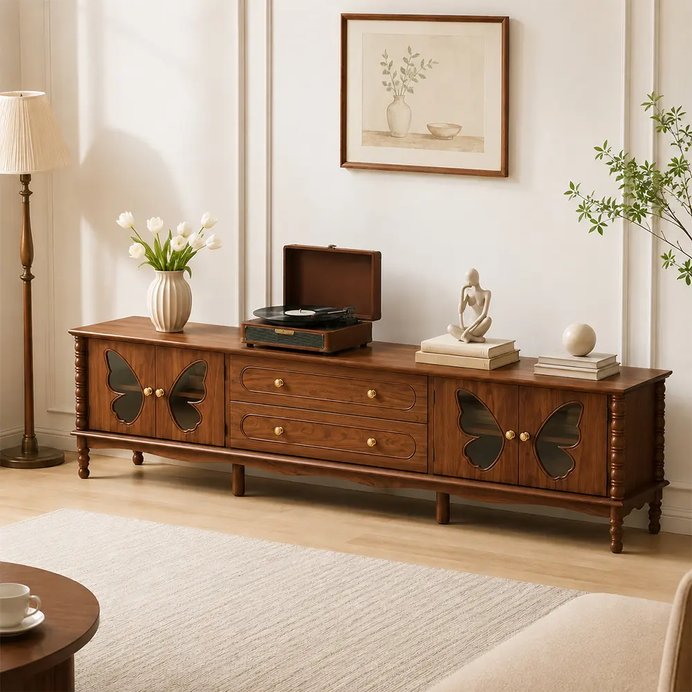 Solid Wood TV Console