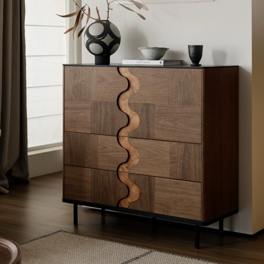 Solid Wood Marquetry Sideboard
