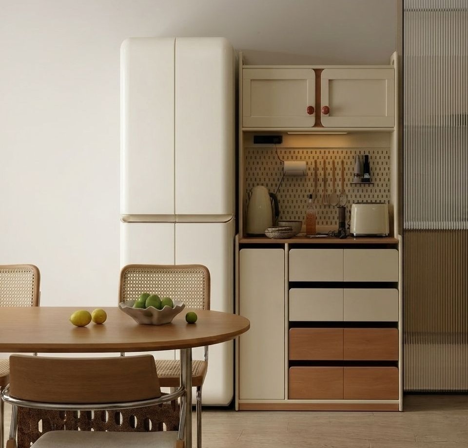 Japandi Solid Wood Sideboard