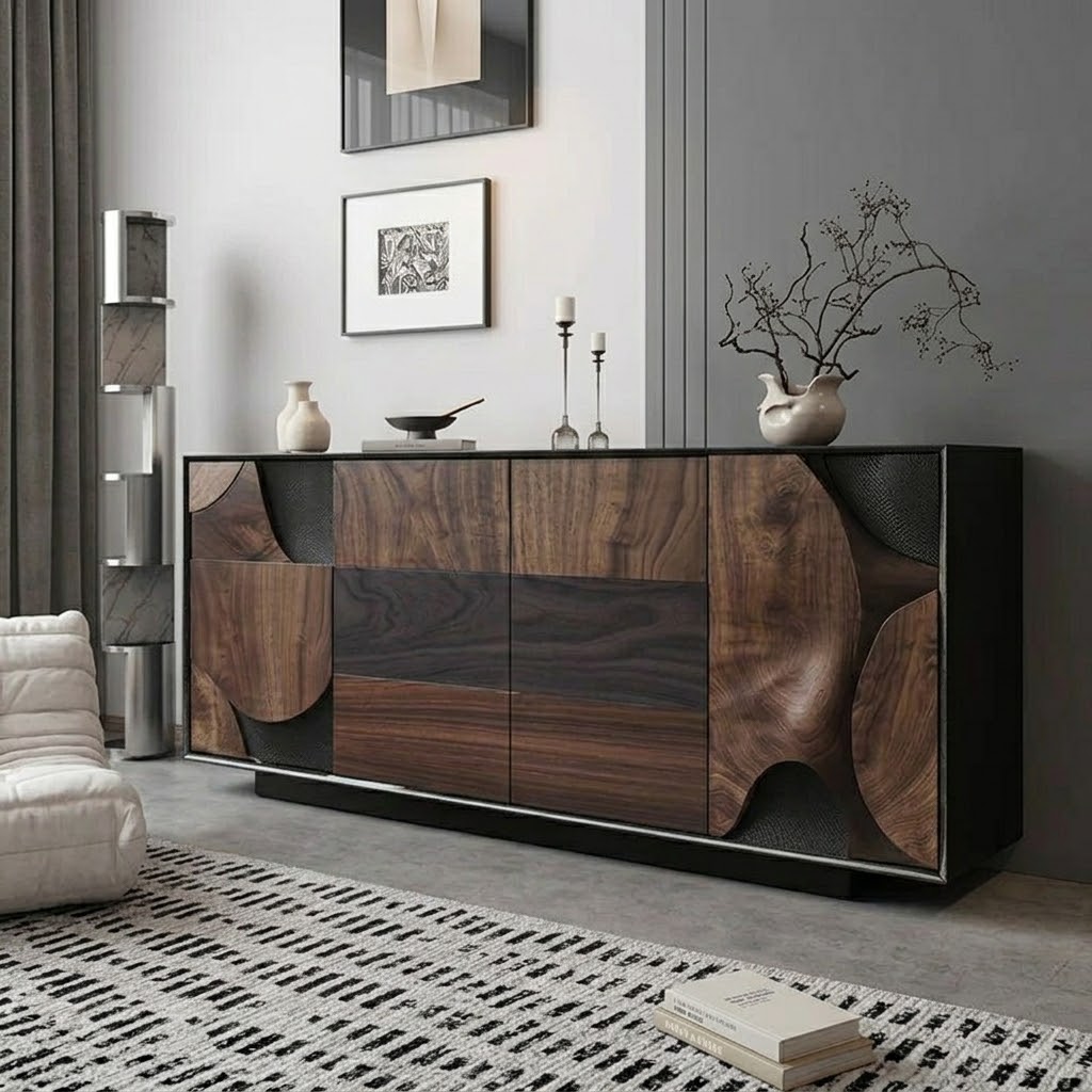 Wabi-Sabi Geometric Storage Cabinet | Bossels