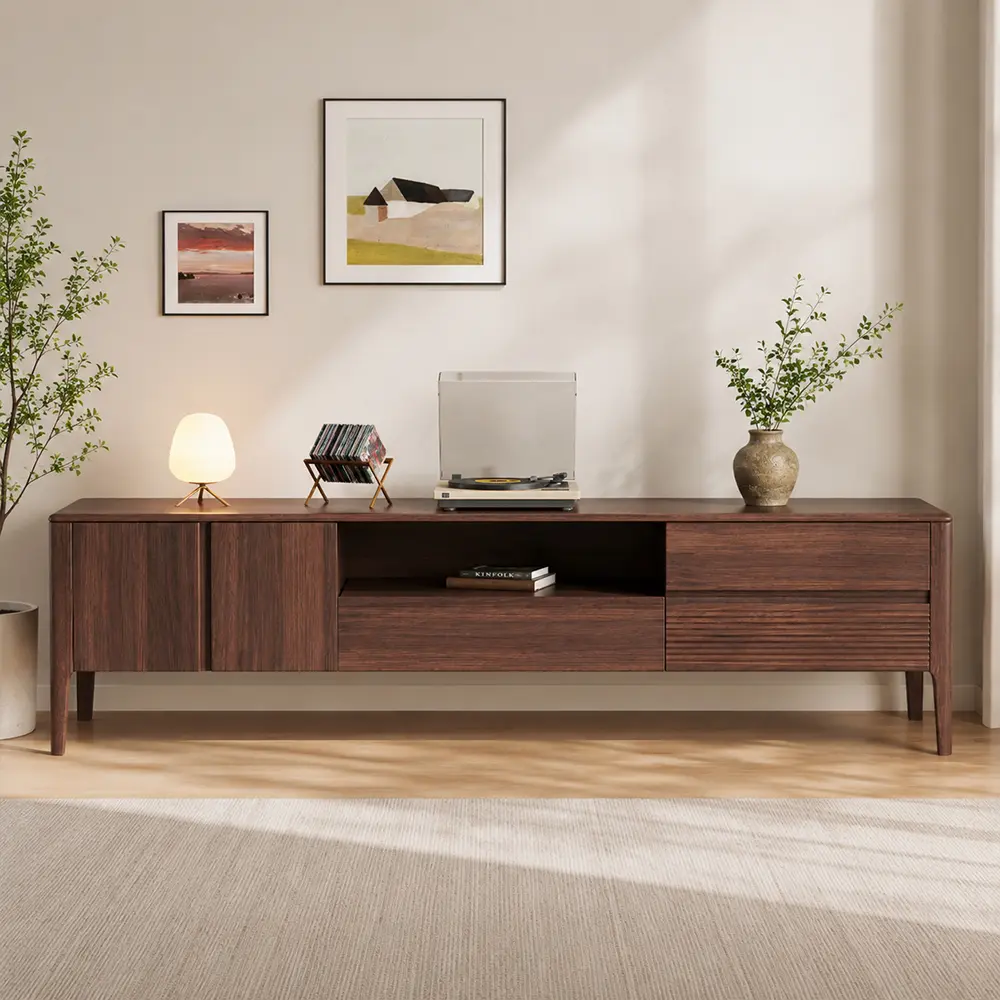 Vintage Black Walnut TV Stand