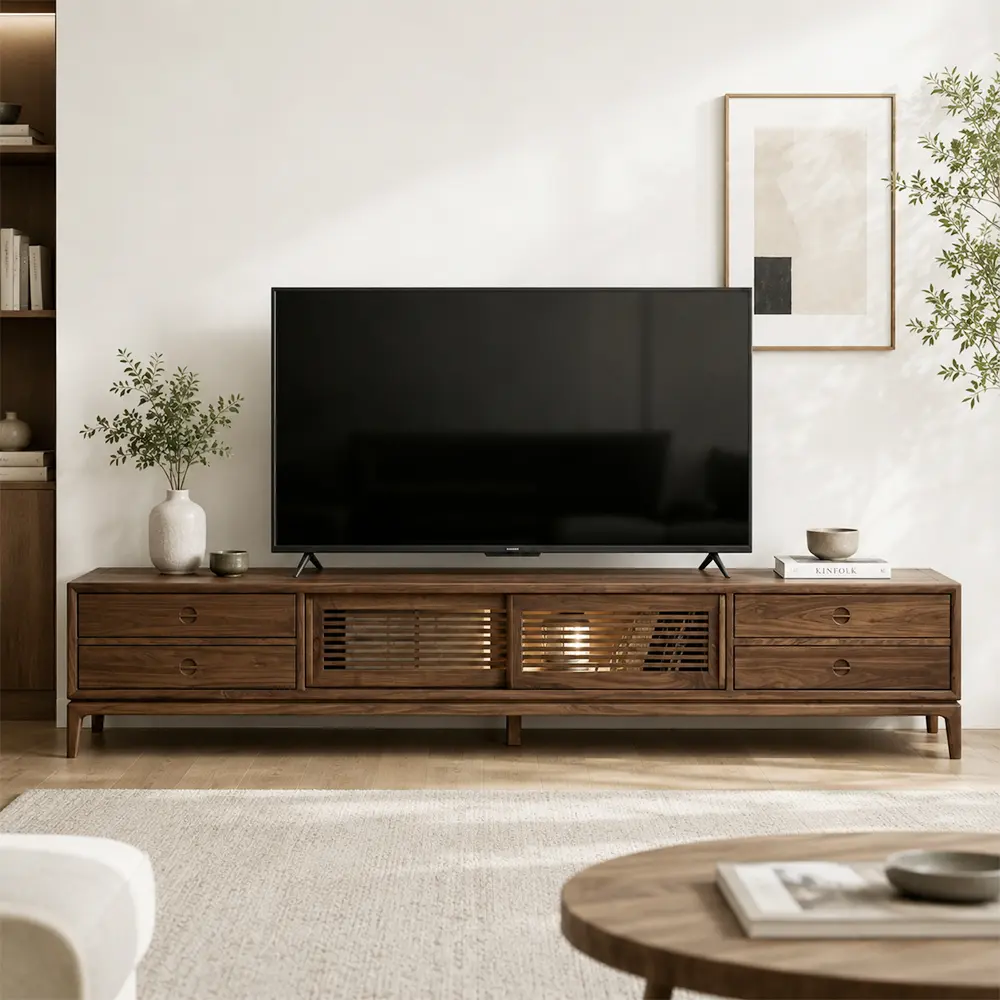 Black Walnut Media Console