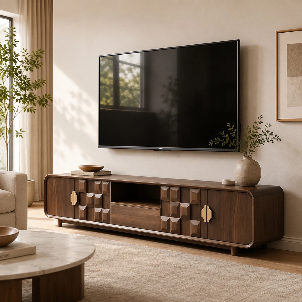 Black Walnut Media Console