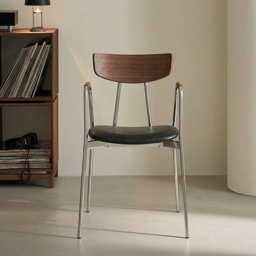 Minimalist Leather Dining Chair