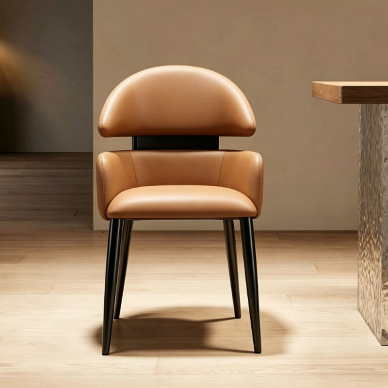 Upholstered Dining Chair with Arms