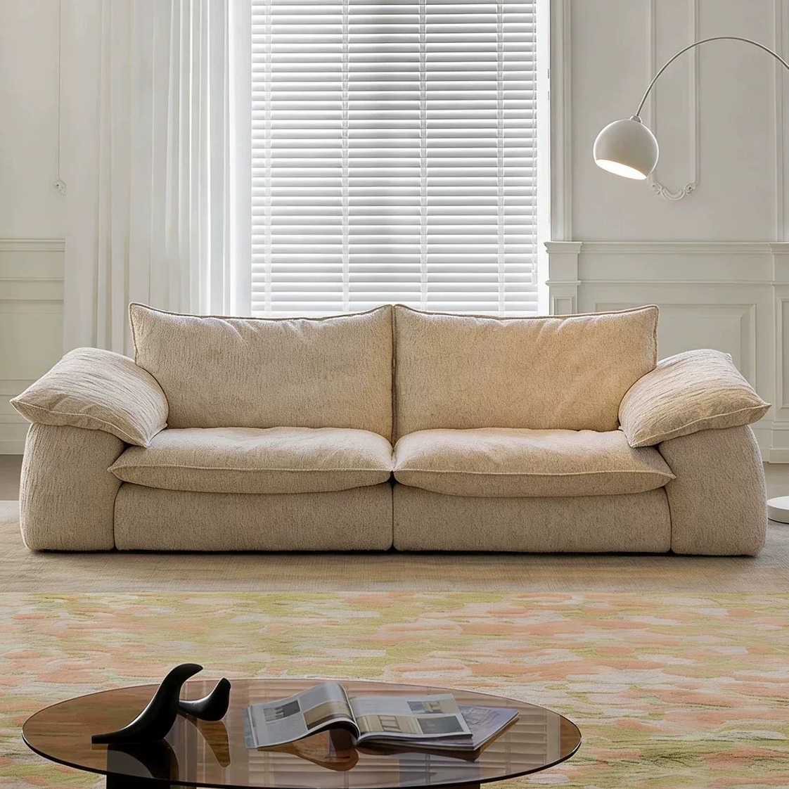 Elephant Ear Chenille Sofa