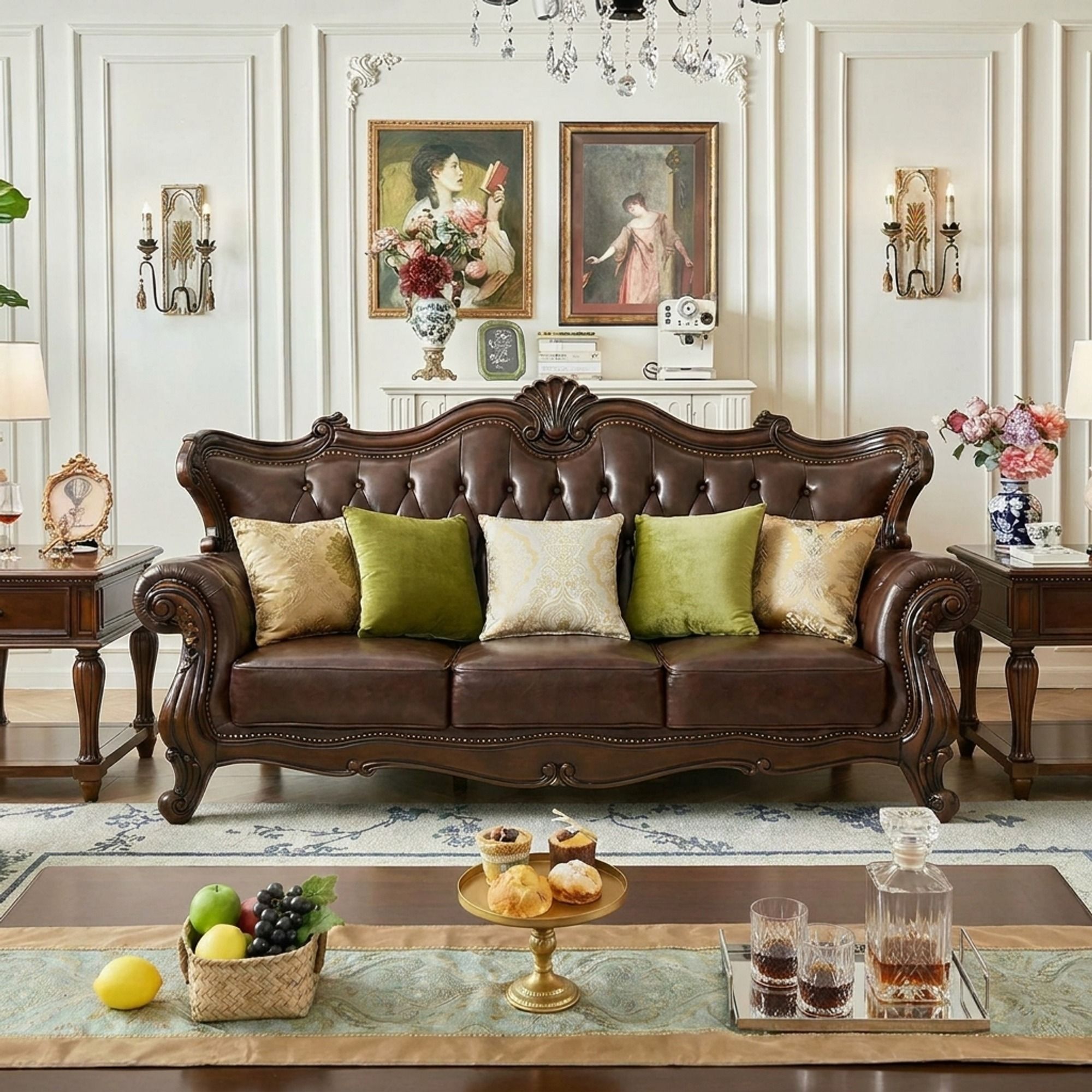 American Vintage Leather Sofa