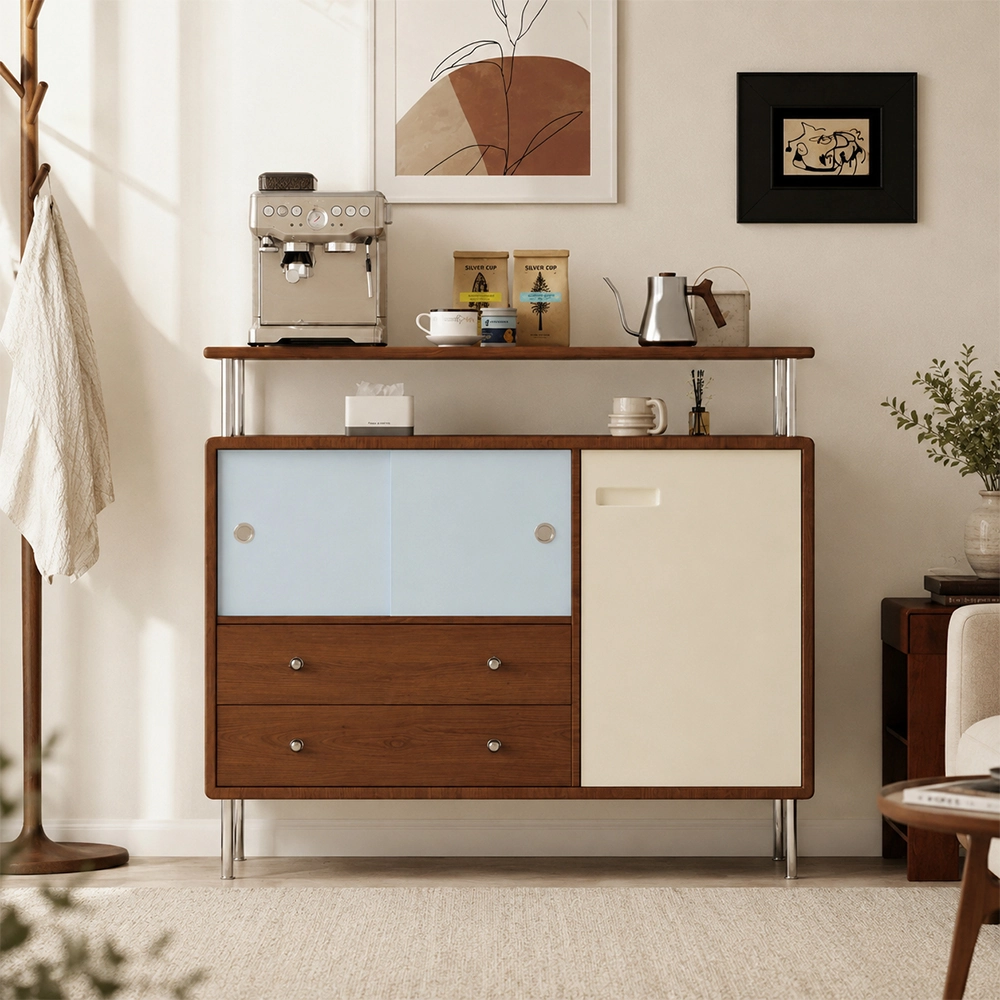 Forli Walnut Wood Credenza