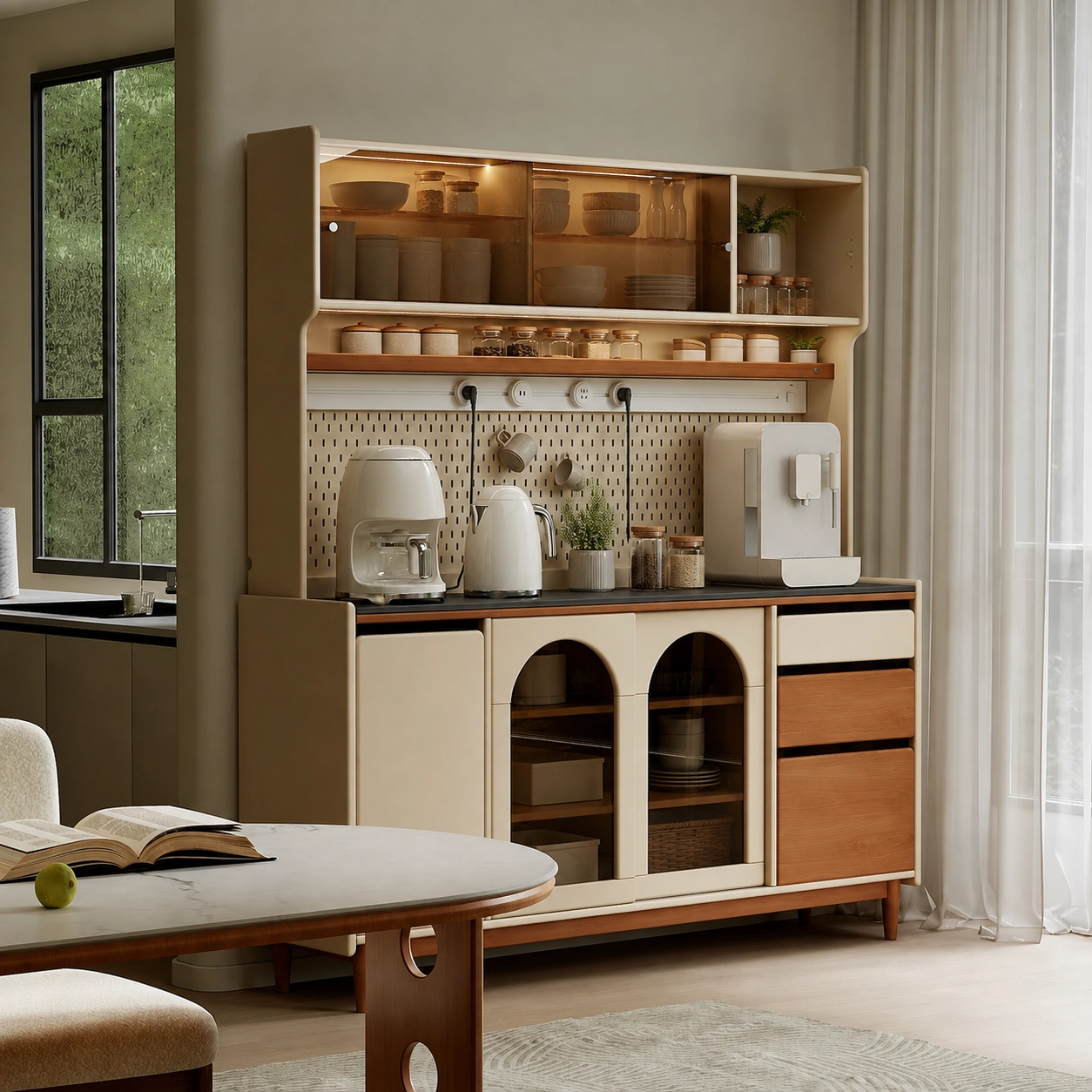 Solid Wood Storage Buffet
