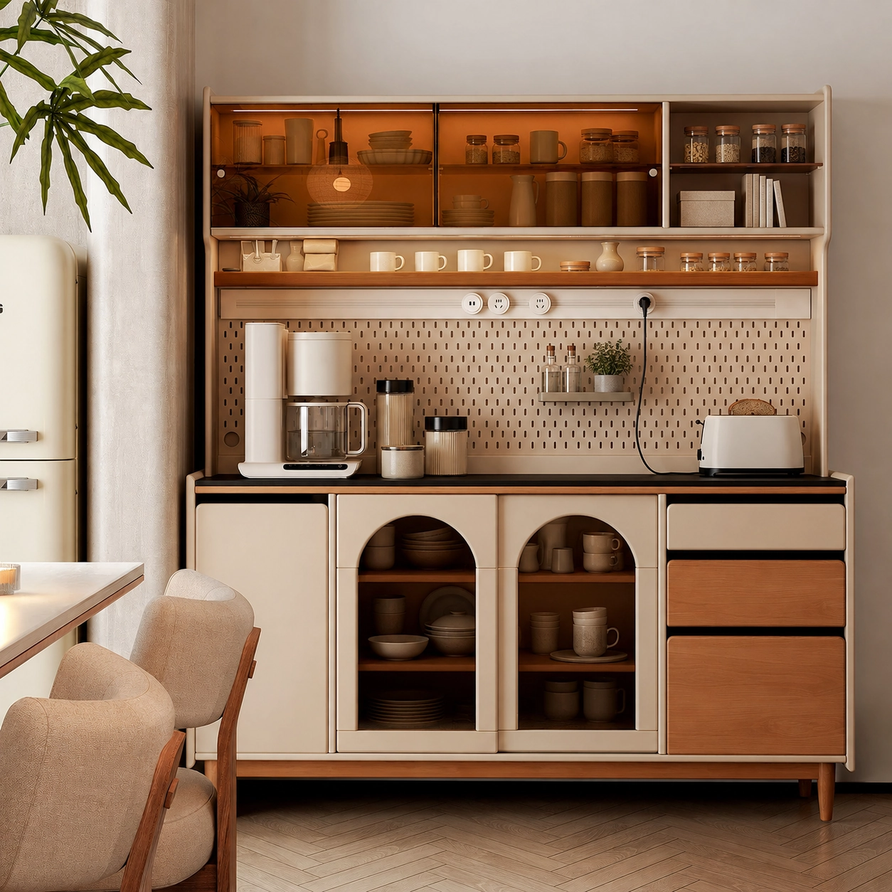 Solid Wood Storage Buffet
