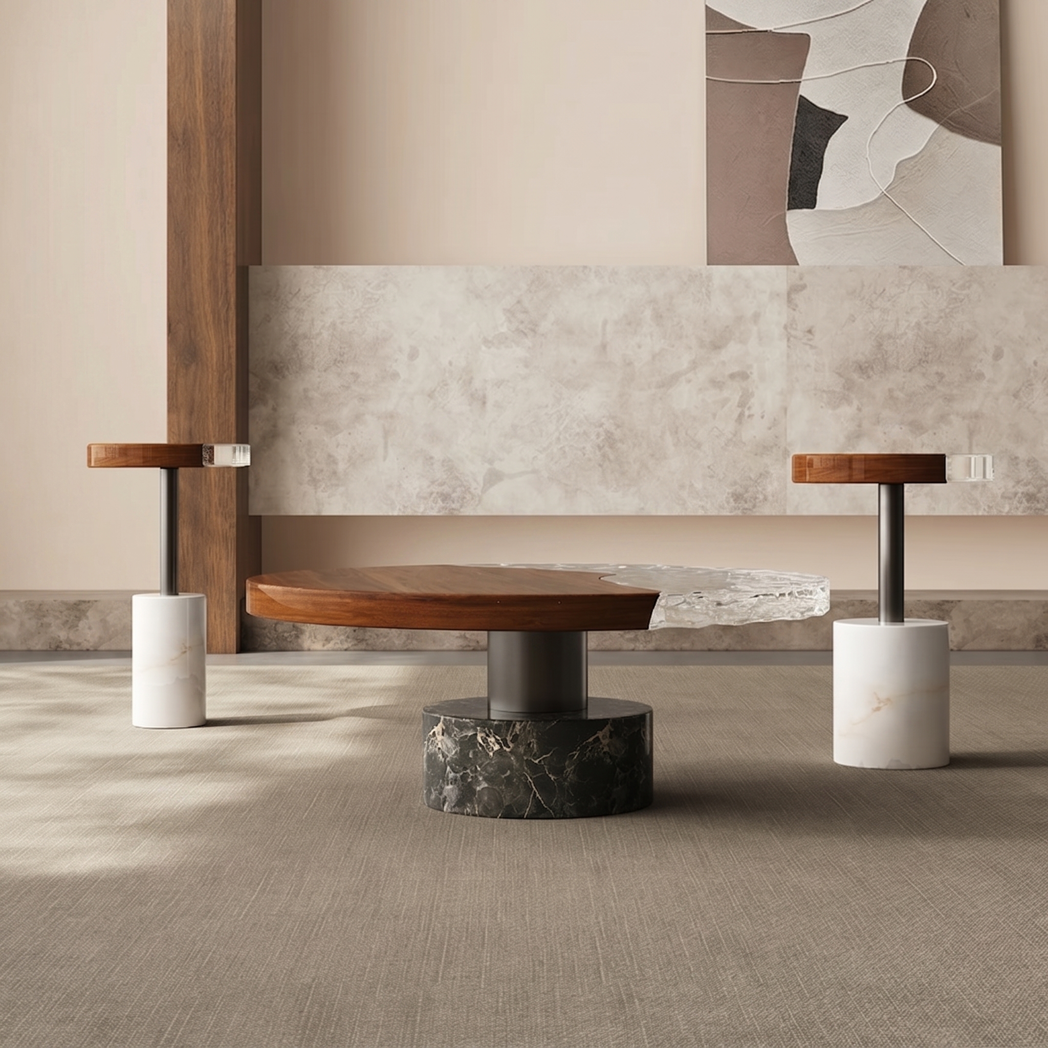 Two-Tone Round Combination Table