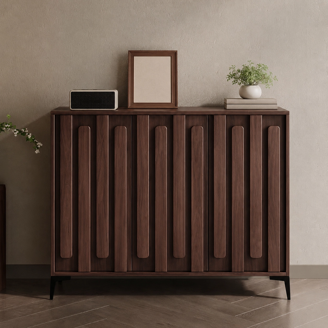 Solid Wood Wave Sideboard