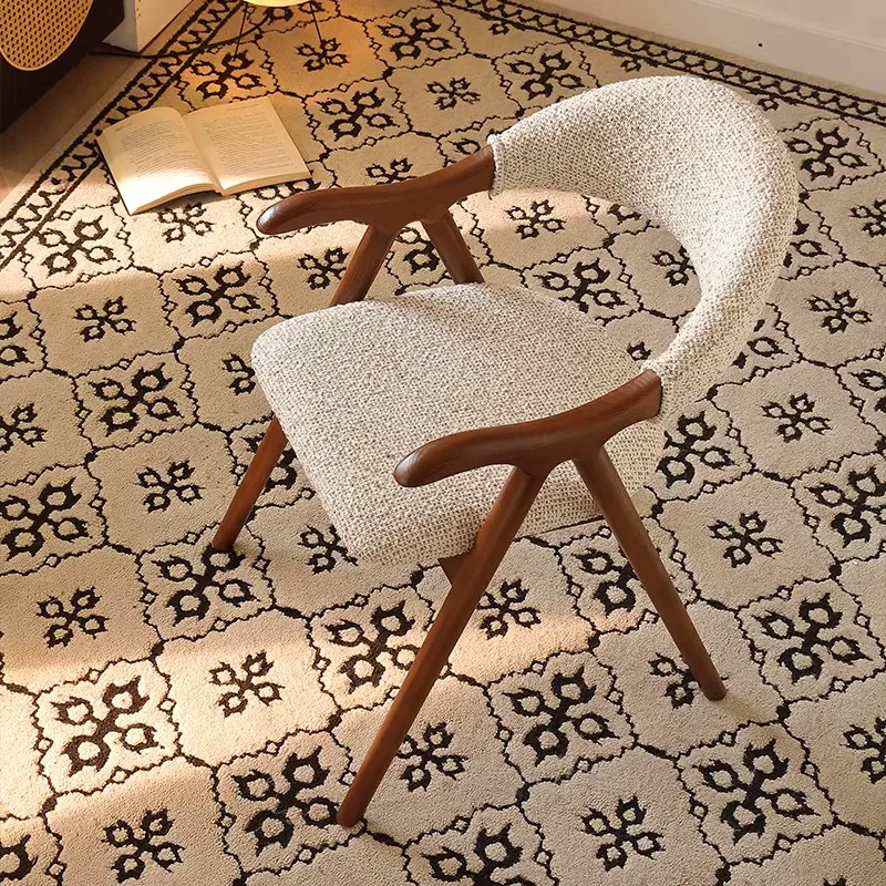Mid-Century Modern Fabric Upholstered Dining Chair