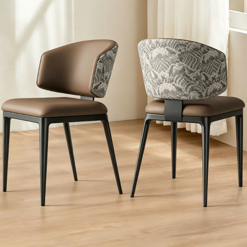 Minimalist Synthetic Leather Dining Chair
