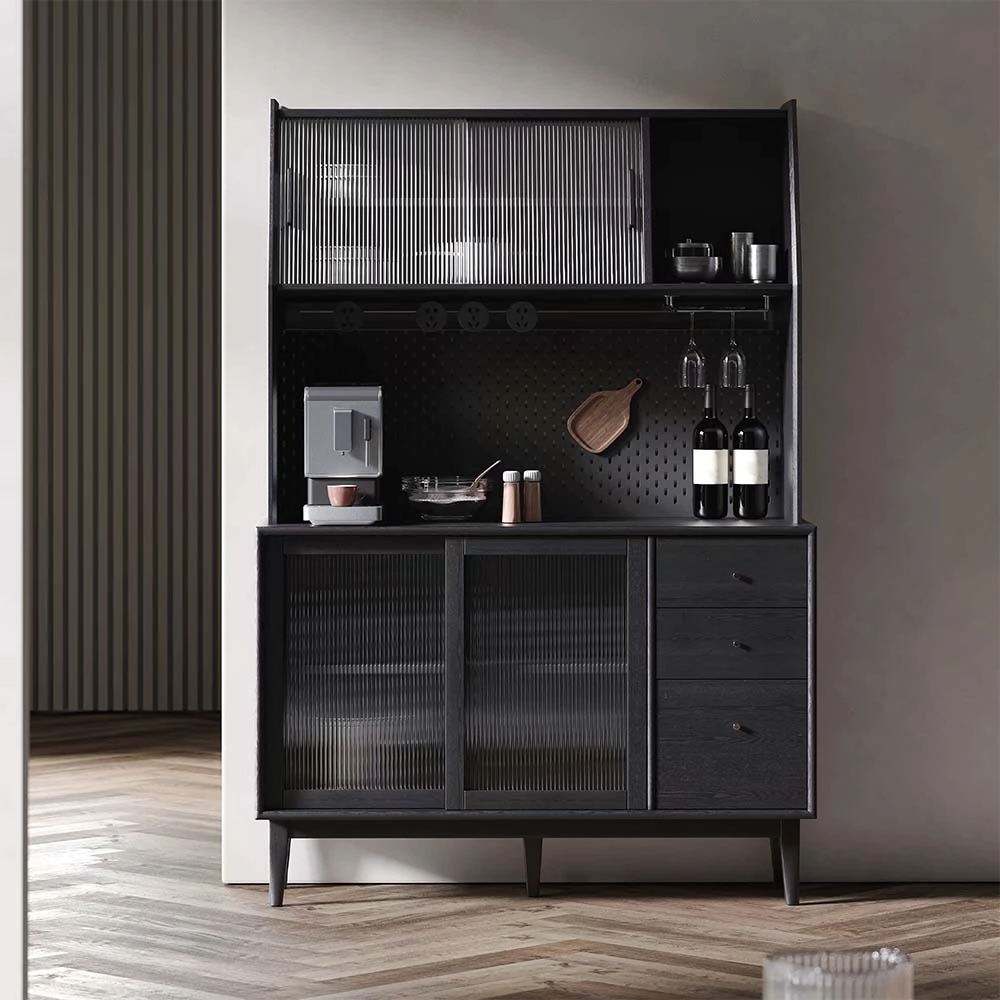 Black Retro Storage Cabinet