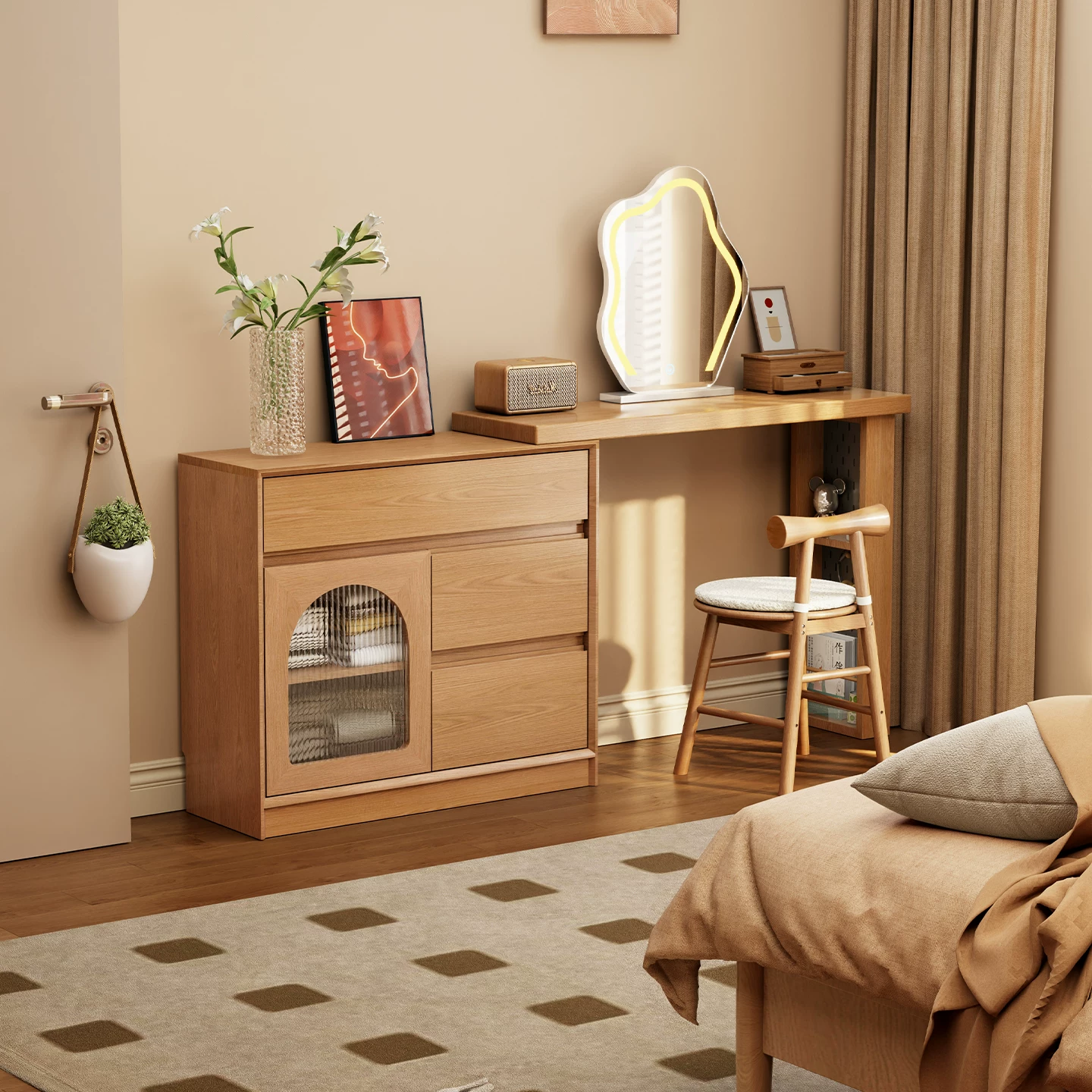 Retro Corner Dressing Table