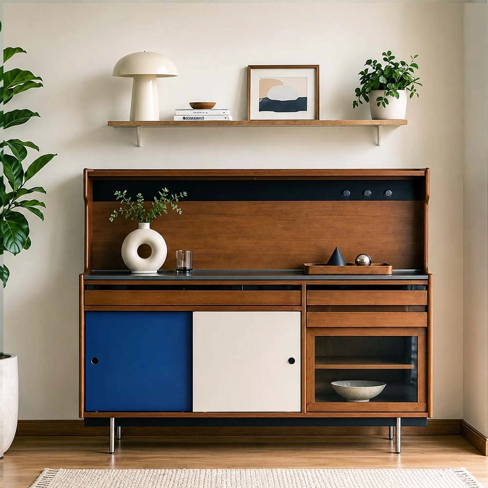 Solid Wood Sintered Top Sideboard