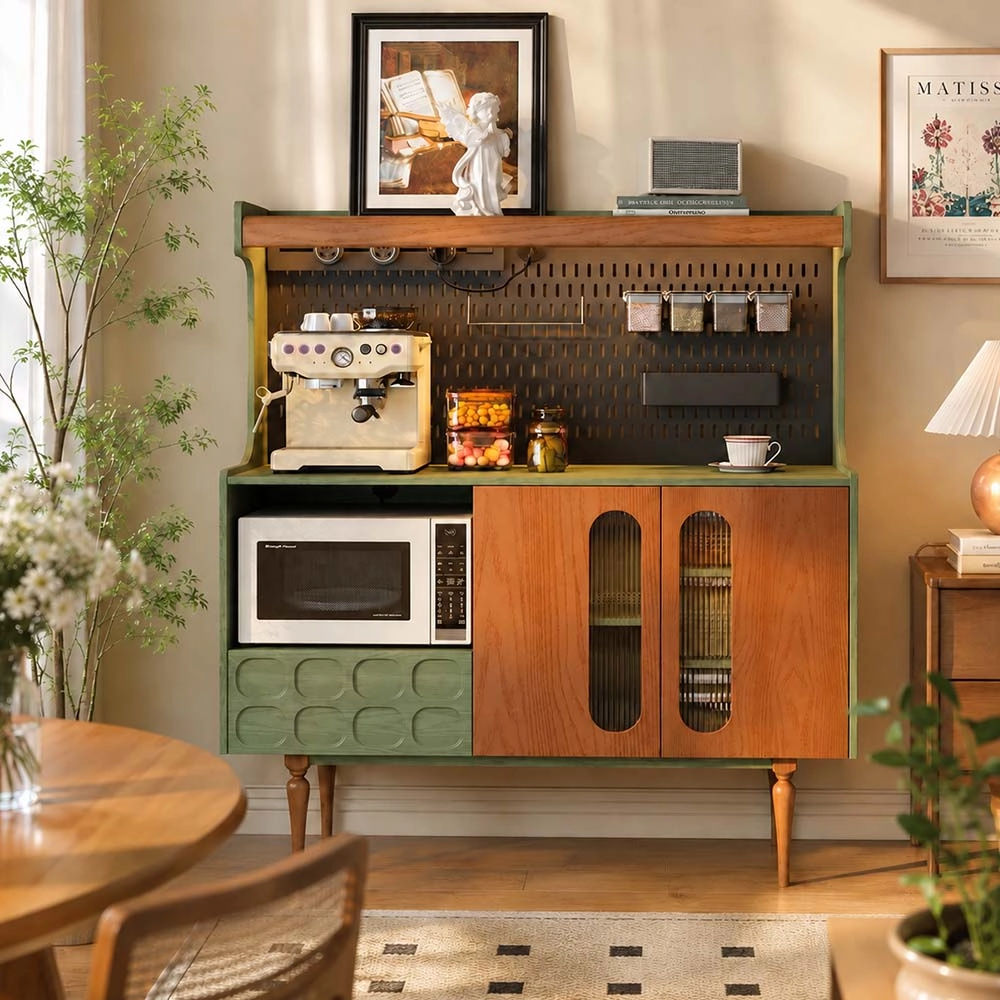 Mid-Century Solid Wood Sideboard