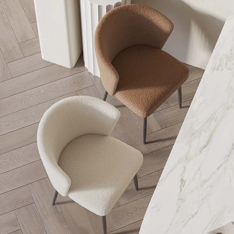 Organic Modern Fabric Upholstered Dining Chair