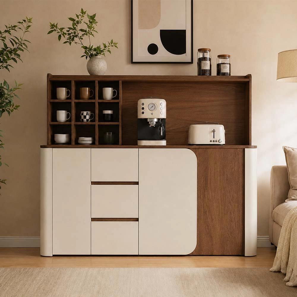 Mid-Century Solid Wood Cabinet