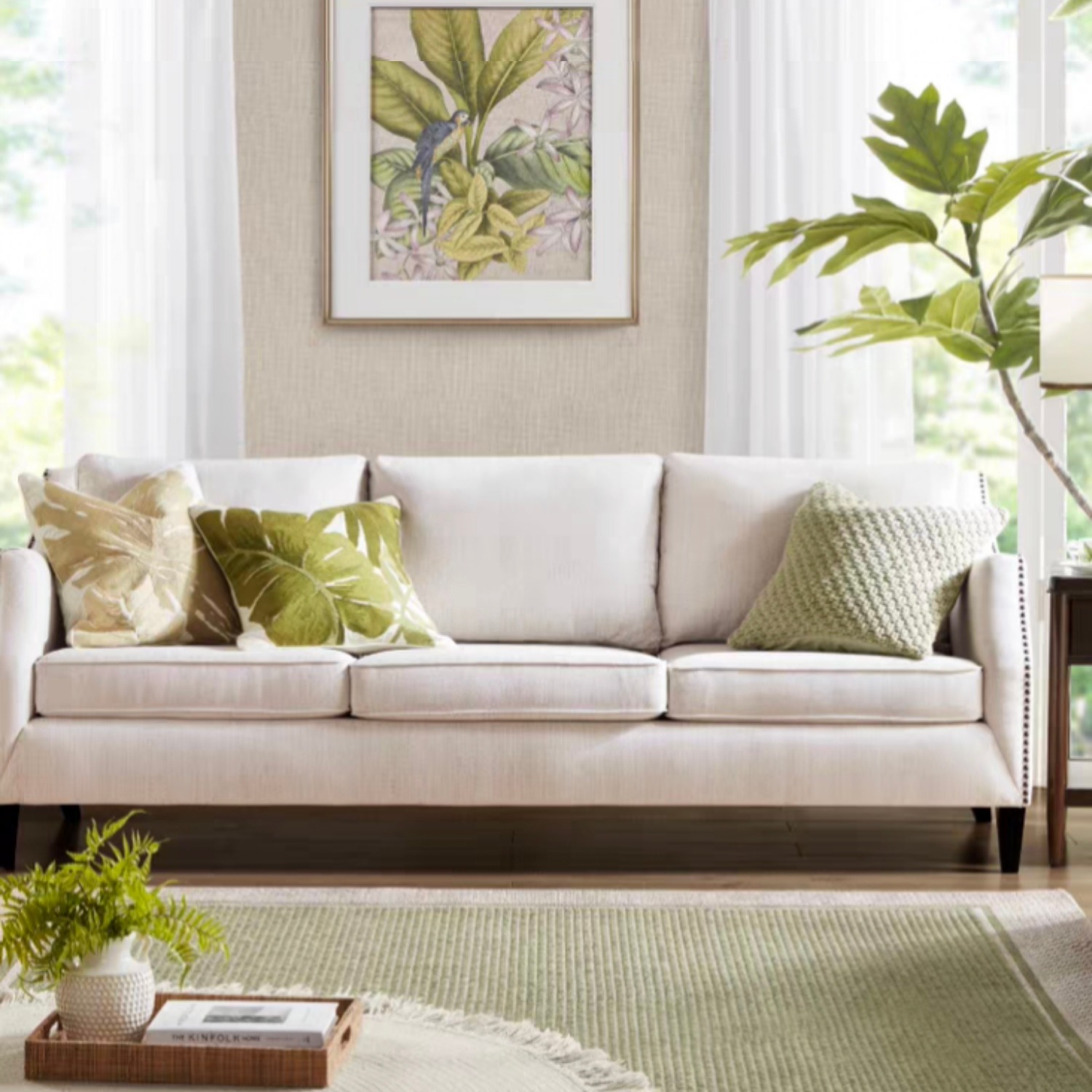Vintage Ash Wood Sofa