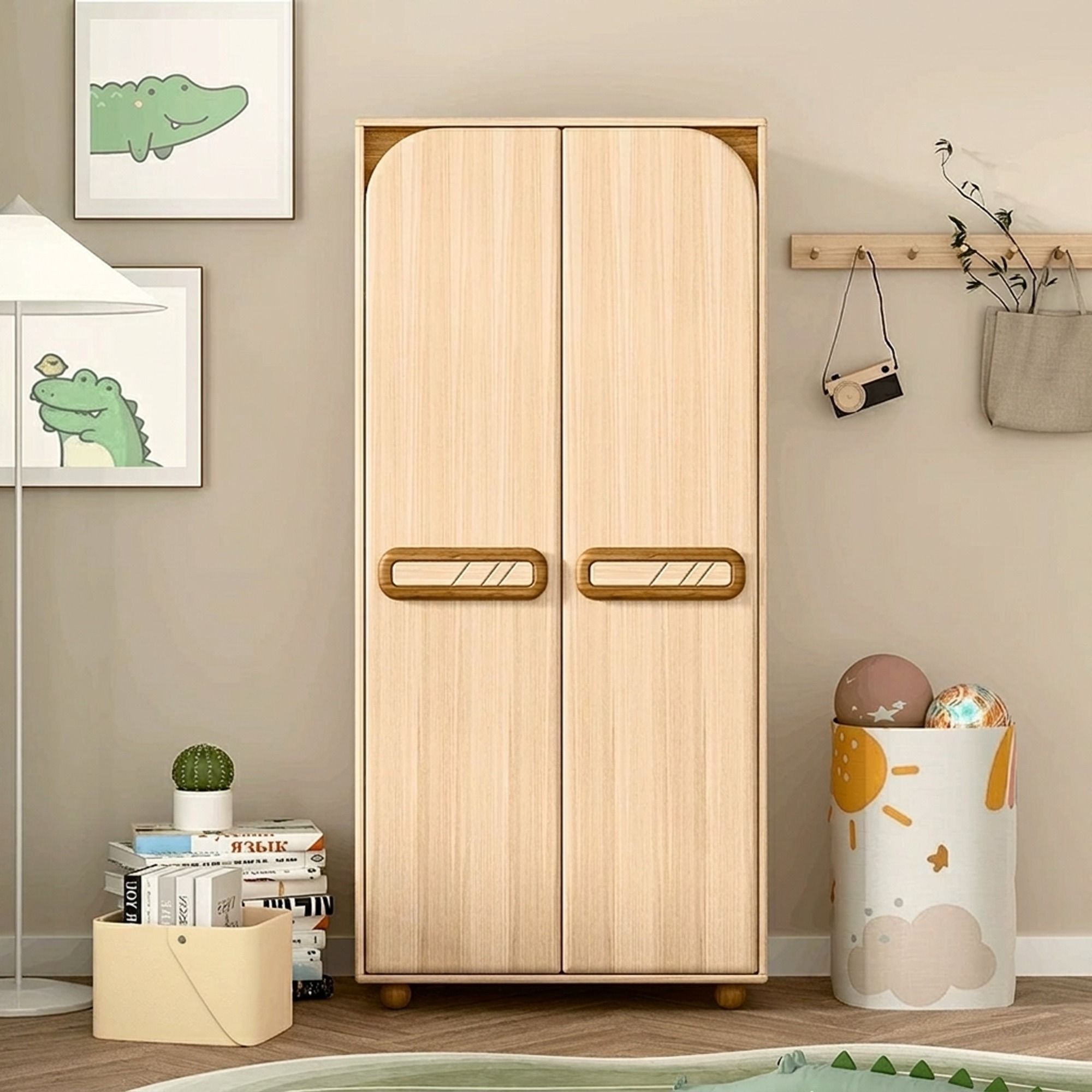 Minimalist Modern Double-Door Wardrobe