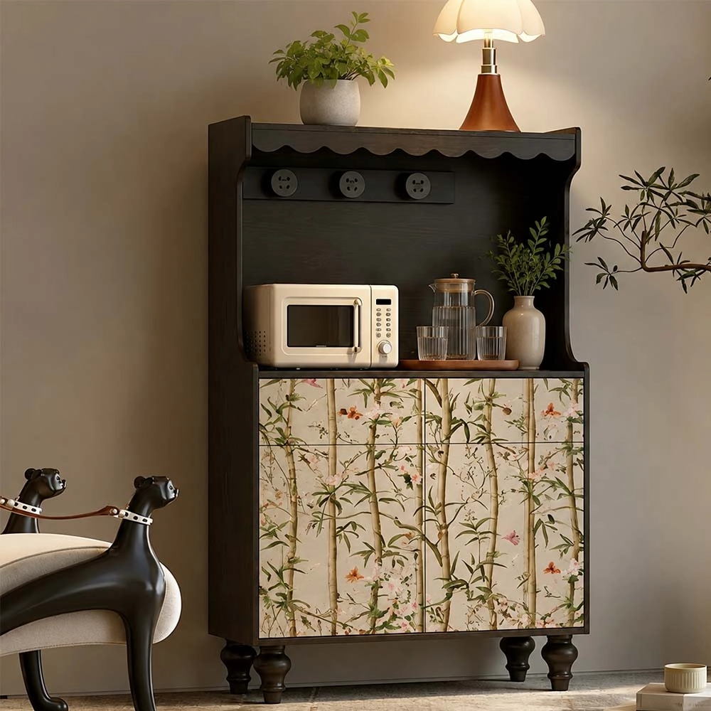 Chinoiserie Solid Wood Sideboard