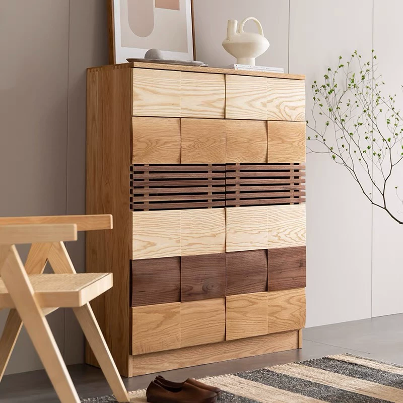 Nordic Wood Entryway Cabinet