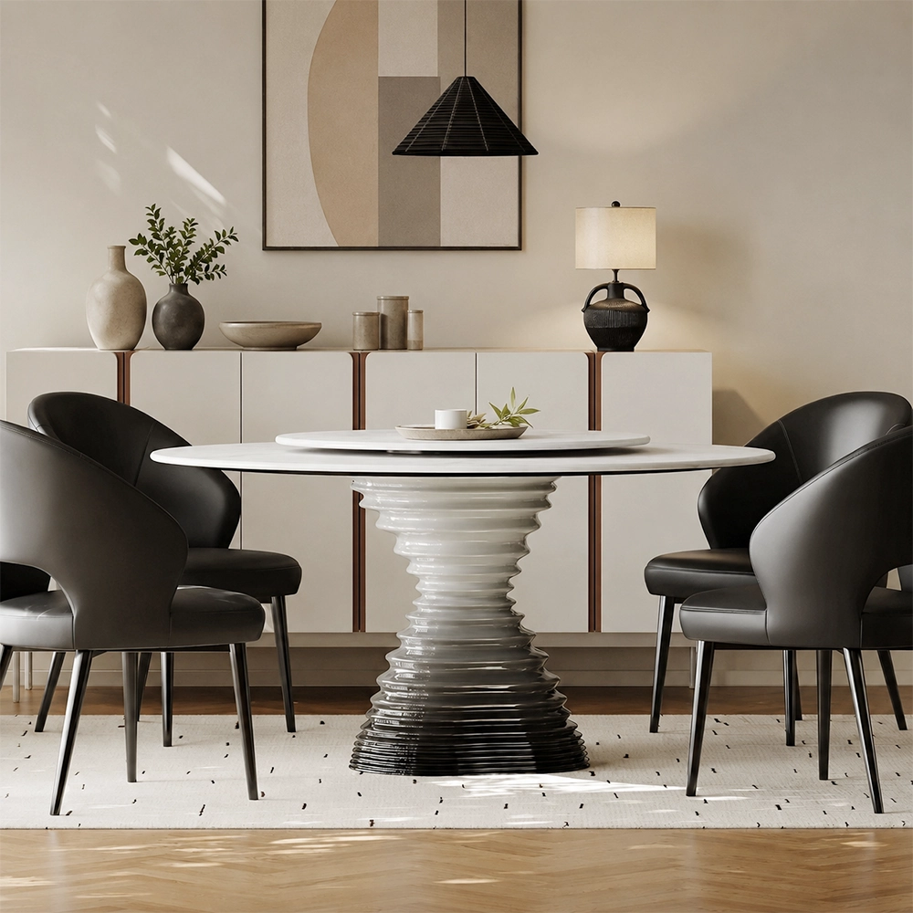 Gradient Marble Dining Table