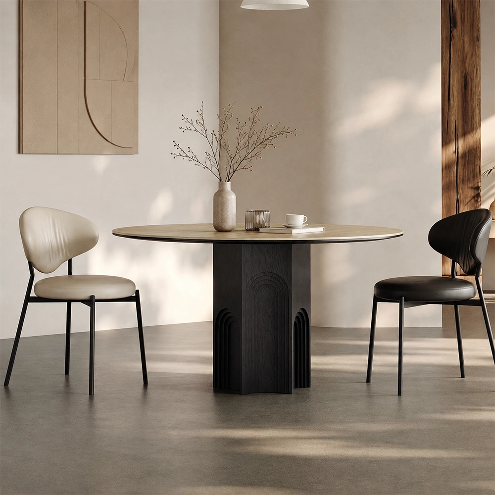 Sintered Stone & Oak Dining Table