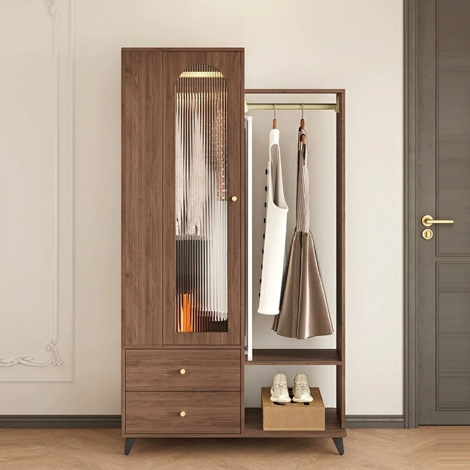 Modern Minimalist Multifunction Wardrobe
