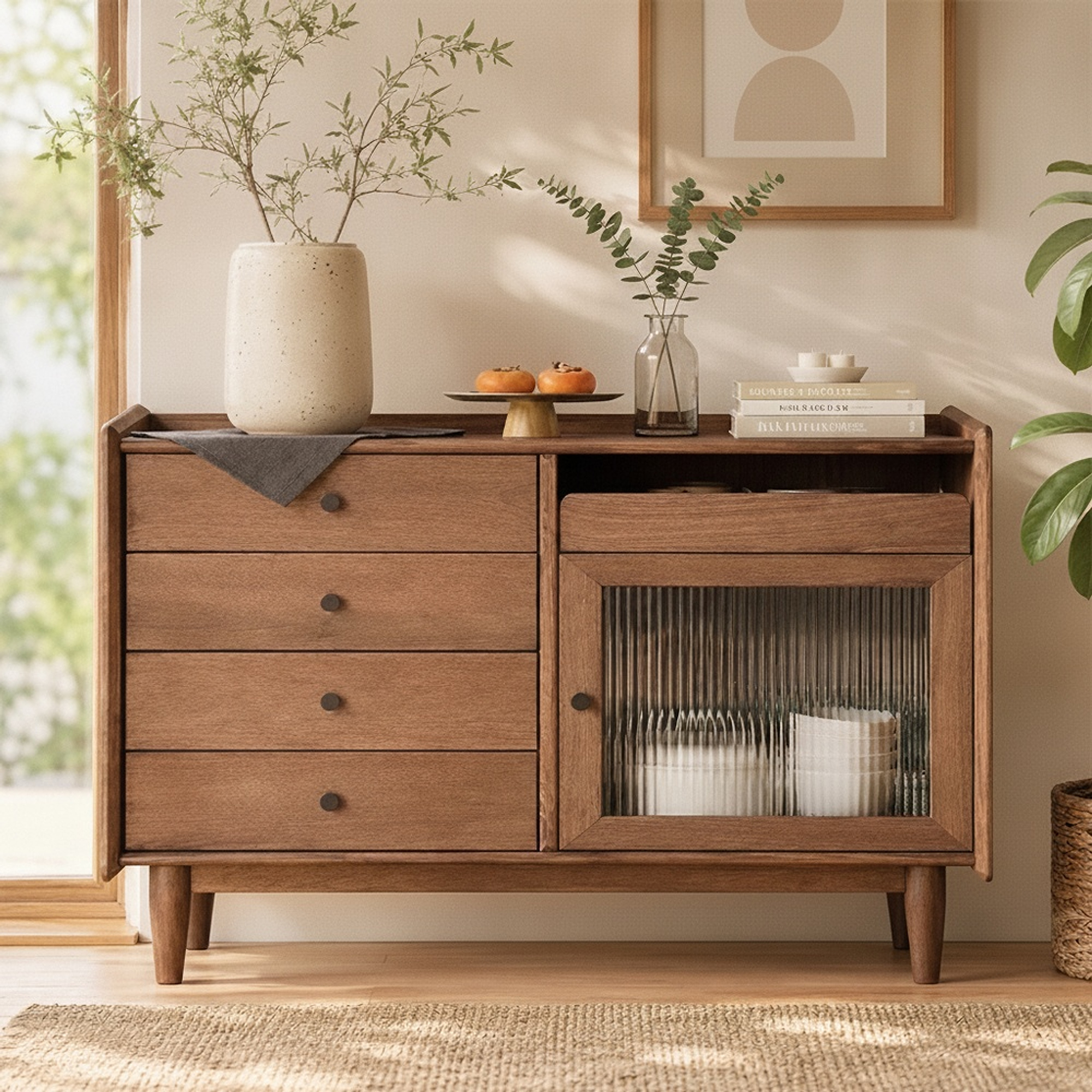 Minimalist Black Walnut Sideboard
