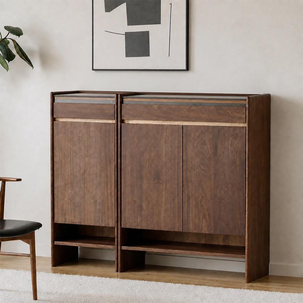 Solid Walnut Entryway Cabinet