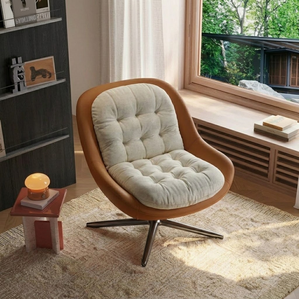 Pinatex Swivel Lounge Chair