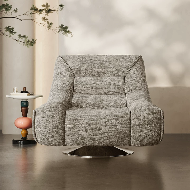 Swivel Velvet Reclining Sofa Chair