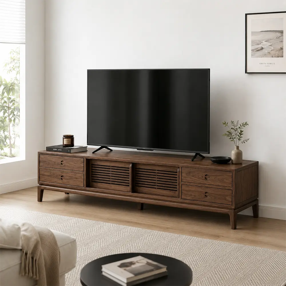 Black Walnut Media Console